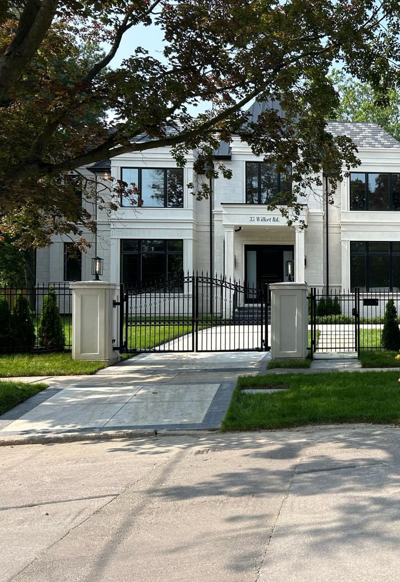 Majestic Columns and Gates